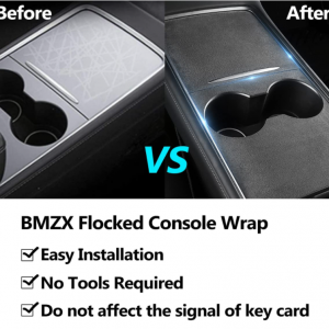 Model 3 & Y Center Console Cap (Gen. 2) - Alcantara